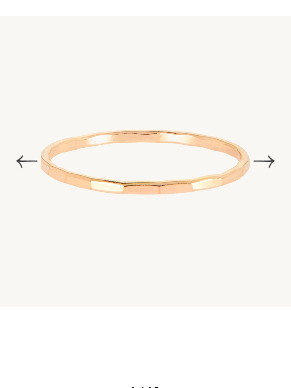 Catbird 14K Gold Hammered Ring